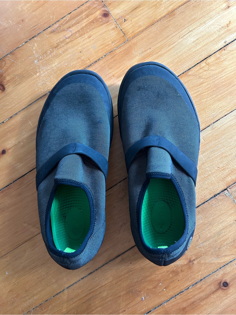 ☀️3/$25 Oofos Oomg Low Gray/Black Comfort Slip On Shoes 8.5